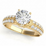 Antique Engagement Ring (50616-E) — Yellow Gold