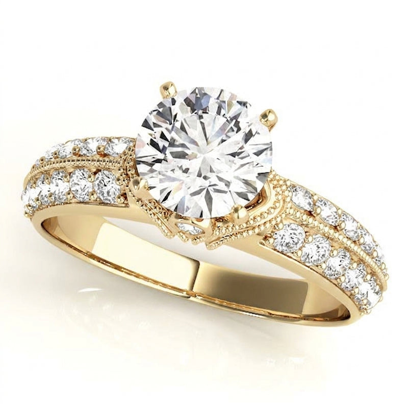 Antique Engagement Ring (50616-E) — Yellow Gold