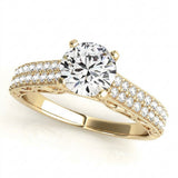 1/3 ctw Natural Antique Engagement Ring — Yellow Gold