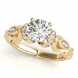 Antique Engagement Ring (50667-E) — Yellow Gold