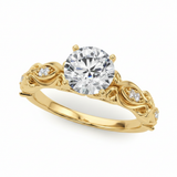 Antique Engagement Ring (50669-E) — Yellow Gold
