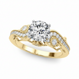 1/5 ctw Natural Antique Engagement Ring — Yellow Gold
