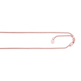 14K Gold 1.3mm Adjustable Popcorn Chain 