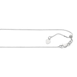 14K Gold 0.68mm Adjustable Box Chain
