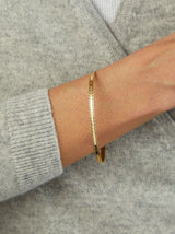 14K Sparkle Spring Bangle