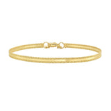 14K Sparkle Spring Bangle