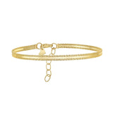 14K Sparkle Spring Bangle