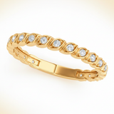 1/6 ctw Band With Sizing Bar — Yellow Gold