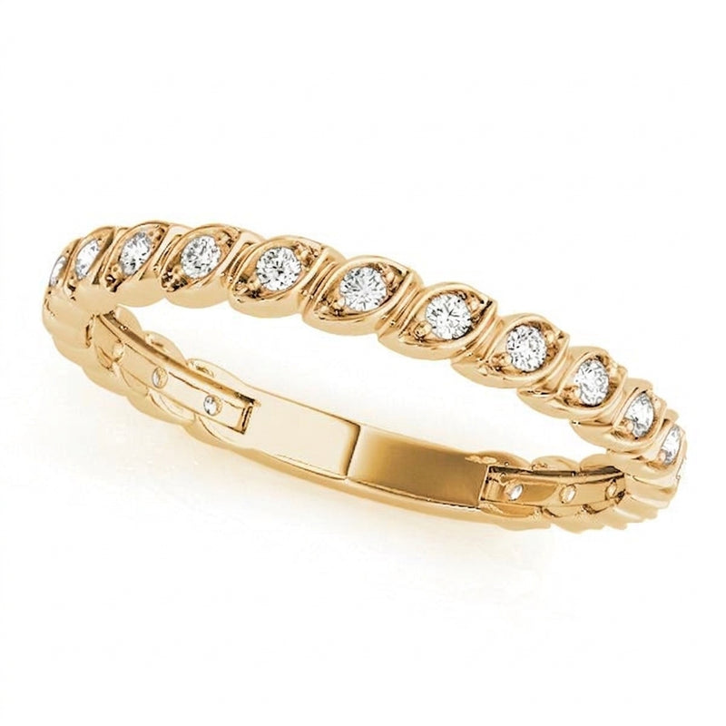 1/6 ctw Band With Sizing Bar — Yellow Gold