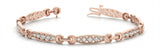 3/8 ctw Natural Italian Diamond Bangle — Rose Gold