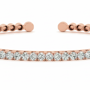 2 ctw Bangle Traditional — Rose Gold