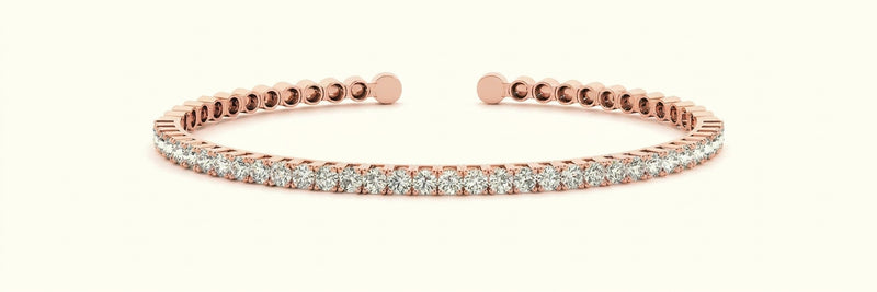 2 ctw Bangle Traditional — Rose Gold