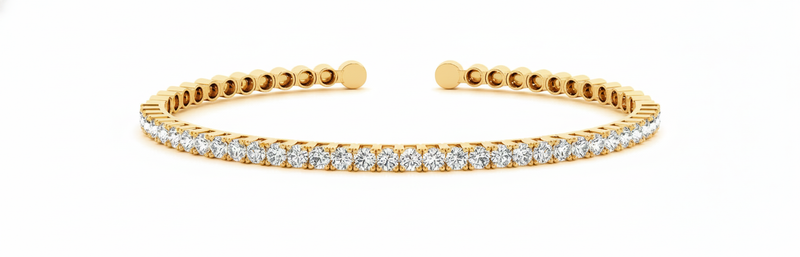2 ctw Bangle Traditional — Yellow Gold