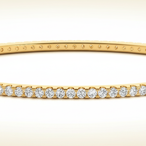 7/8 ctw Bangle Traditional — Yellow Gold