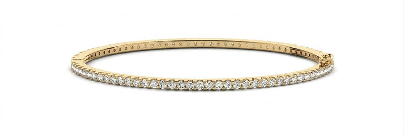 7/8 ctw Bangle Traditional — Yellow Gold