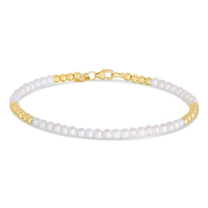 Gold Pearl Pallina Bracelet