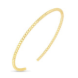 14K Gold 2mm Bead Cuff