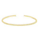 14K Gold 2mm Bead Cuff