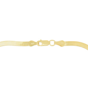 14K 1.5mm Beveled Herringbone Chain