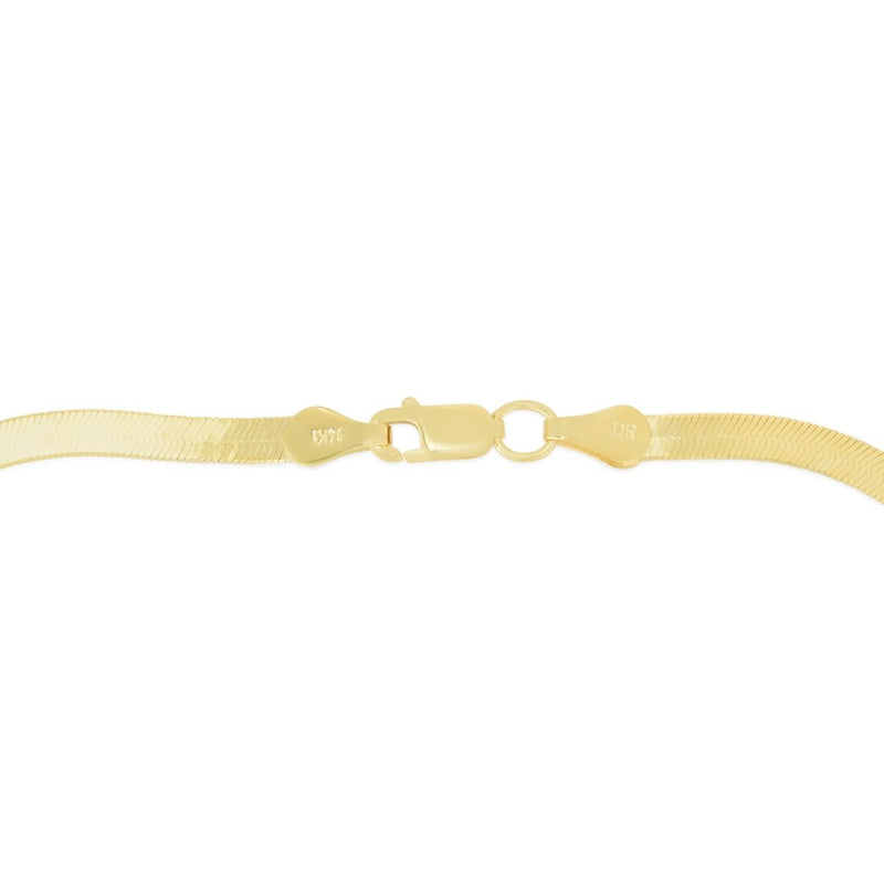 14K 1.5mm Beveled Herringbone Chain