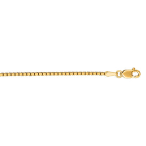 14K Gold 1.4mm Classic Box Chain 