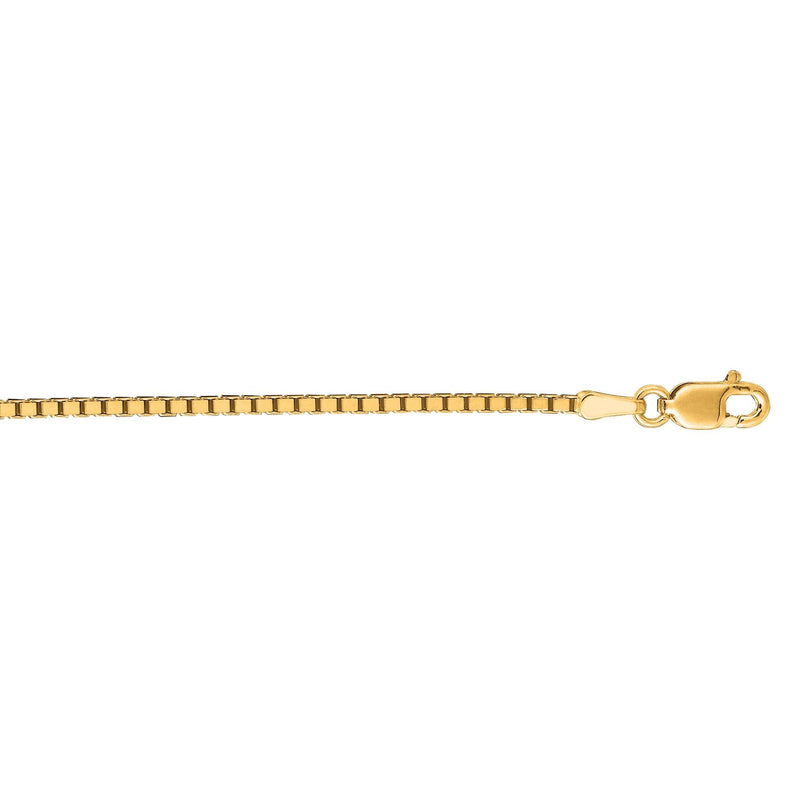 14K Gold 1.4mm Classic Box Chain 