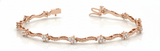 1 1/5 ctw Natural Diamond Bracelet — Rose Gold
