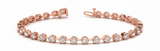 1 5/8 ctw Bracelet In-Line Prong-Set — Rose Gold