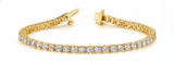2 3/8 ctw Bracelet In-Line Prong-Set — Yellow Gold