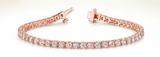 2 3/8 ctw Bracelet In-Line Prong-Set — Rose Gold