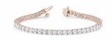 4 5/8 ctw Bracelet In-Line Prong-Set — Rose Gold