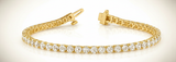 4 5/8 ctw Bracelet In-Line Prong-Set — Yellow Gold