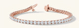 4 5/8 ctw Bracelet In-Line Prong-Set — Rose Gold