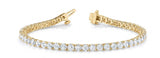 4 5/8 ctw Bracelet In-Line Prong-Set — Yellow Gold