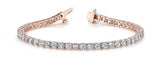 3 7/8 ctw Bracelet In-Line Prong-Set — Rose Gold