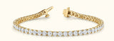 5 7/8 ctw Bracelet In-Line Prong-Set — Yellow Gold