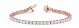 7 7/8 ctw Bracelet In-Line Prong-Set — Rose Gold