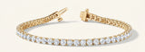 7 7/8 ctw Bracelet In-Line Prong-Set — Yellow Gold