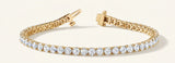 8 7/8 ctw Bracelet In-Line Prong-Set — Yellow Gold