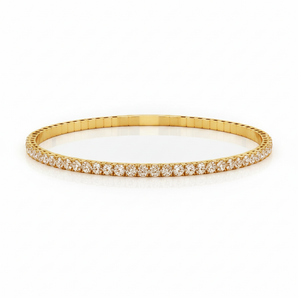 1 7/8 ctw Lab-Grown Diamond Bracelet — Yellow Gold