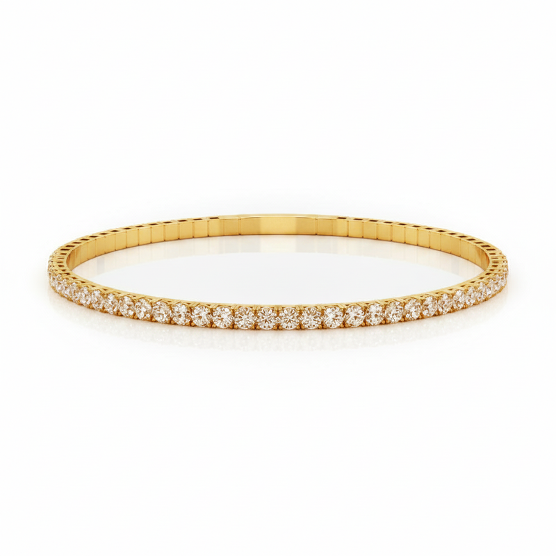 1 7/8 ctw Lab-Grown Diamond Bracelet — Yellow Gold