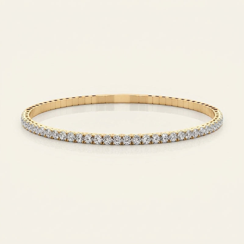 1 7/8 ctw Lab-Grown Diamond Bracelet — Yellow Gold