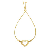 14K Gold Heart Friendship Bracelet