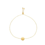 14K Gold Circle Friendship Bracelet