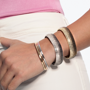 14K Bold Diamanté Flex Bracelet