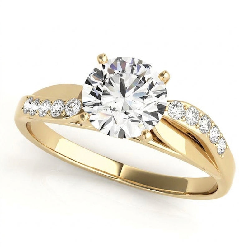 Bypass Engagement Ring — Yellow Gold