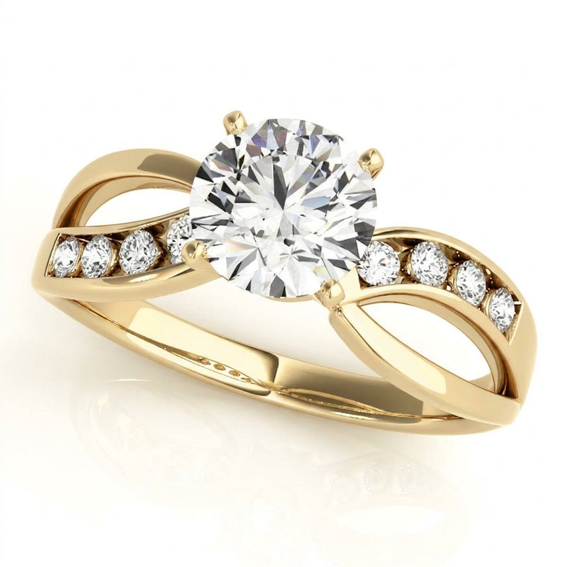 Bypass Engagement Ring (50013-E) — Yellow Gold