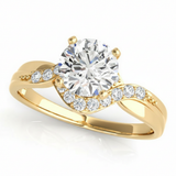 Bypass Engagement Ring (50028-E) — Yellow Gold