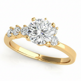 Bypass Engagement Ring (50058-E) — Yellow Gold