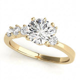 Bypass Engagement Ring (50058-E) — Yellow Gold